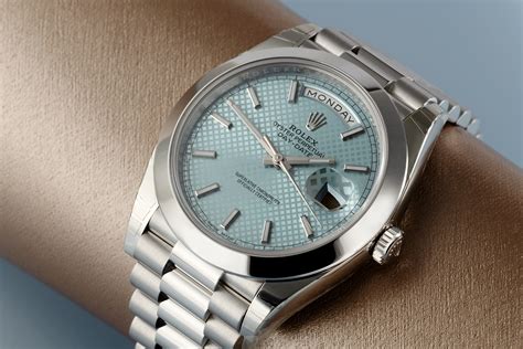 blue dial rolex date|rolex day date 228206.